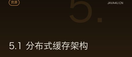 5.1 分布式缓存架构