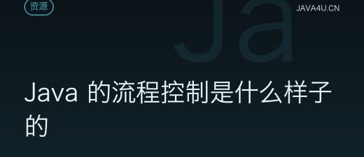 Java 的流程控制是什么样子的